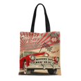 thumbnail image 1 of ASHLEIGH Canvas Tote Bag Vintage Tire Service Retro Car Signage Label Garage Repair Reusable Shoulder Grocery Shopping Bags Handbag, 1 of 1