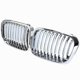 thumbnail image 2 of 2X Chrome Front Hood Kidney Grille Grill for 1998-2001 E46 320I 323I 325I 328I 330I 4-Door Sedan, 2 of 5