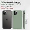 thumbnail image 6 of Shockproof Designed for iPhone 11 Pro Case [Soft Anti-Scratch Microfiber Lining] with Liquid Silicone Phone Case, Drop Protection 5.8 inch Slim Thin Cover, Calke Green, 6 of 14