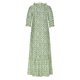 thumbnail image 4 of Puntoco Vestido De Manga Corta Con Cuello En V, Vestido Estampado De Manga Corta Con Cuello En V Para Mujer Verde M, 4 of 7