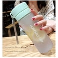 thumbnail image 2 of Taza de agua, taza de plástico, botella de agua deportiva, tapa doble esmerilada, color alto y taza de agua para mujeres y estudiantes, 2 of 5
