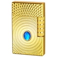 thumbnail image 2 of maxiaoxia Long Sound Steel Tone Side Slide Inflatable Slant Flame Open Flame Lighter Stone Gift Lighter for Father's Day Valentine's Day Birthday Gifts, 2 of 3