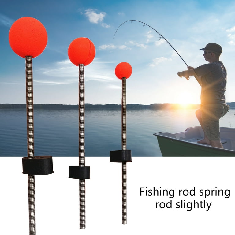 Lomubue 5Pcs Ice Fishing Rod Tips Spring Ball Low Temperature Resistant  Good Toughness Portable Fishing Rod Pole Tip for Freshwater Saltwater