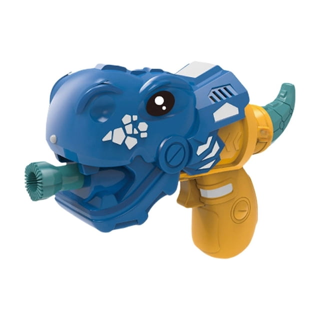 Musical Bubble Machine For Kids Blue Abs Automatic Bubbles Shooter With Light Effects And Included Solution Summer Outdoor Fun Toy 8.86 X 5.71 X 2.95 Inches Blue