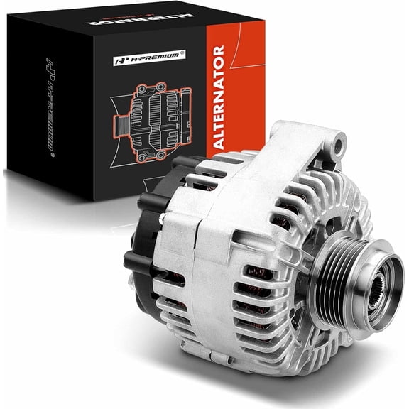 A-Premium Alternator Compatible with Chevrolet Corvette 1997-2001 2003-2013 5.7L 6.0L 6.2L 7.0L 145A 12V Clockwise 6-Groove Clutch Pulley Replace# 10246634 10305775 10305775A 10305775B