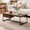 Walnut-Coffee Table, variant on Manxile Industrial Rectangle Wood Coffee Table Metal Cocktail Table with Drawer, Walnut