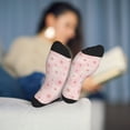 thumbnail image 5 of Rocae Chrysanthemum for Adult Socks Casual Athletic Stretchy Loose Socks for Women Men Non-Slip Middle Tube Socks, 5 of 7
