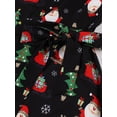 thumbnail image 4 of Vestido de fiesta adelgazante de manga corta con cuello cuadrado, estampado navideño, informal y elegante, hasta la rodilla, Carnaval para mujer, 4 of 4