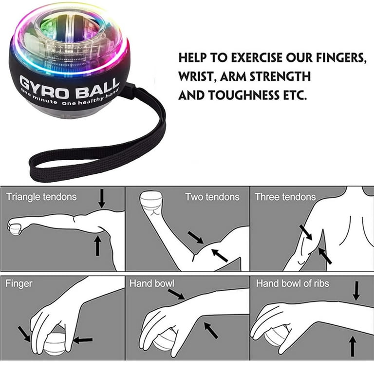 Hand Gyro Ball Wrist Training Set Stock Photo 1537978934