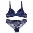 thumbnail image 5 of Levmjia Women Floral Lace Lingerie Set Two Piece Panty Adjustable Thin Straps Underwire Support Thin Cup Soft Breathable Outfit Daily Honeymoon Romantic Private Bedroom Night, 5 of 8
