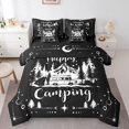 thumbnail image 1 of YST Happy Camping 7-Piece Comforter Set, Boho Moon Stars, King Size, RV Camper Theme, Polyester, Bed in a Bag, 1 of 5