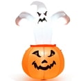 thumbnail image 1 of Costway 6 FT Halloween Blow-up Inflatable Ghost in Pumpkin w/ LED Bulbs Yard Decoration, 1 of 9