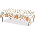 thumbnail image 6 of 3 Pack Christmas Tablecloths Gingerbread Man House Tablecloths Rectangle Plastic Table Cover for Christmas Winter Holiday Parties Decorations Supplies 51x86 inch, 6 of 7
