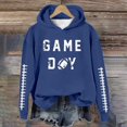 thumbnail image 2 of WEAIXIMIUNG Sweat à Capuche pour Femmes, Imprimé Football Baseball, Col Rond et Manches Longues, 2 of 4