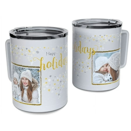 Walmart Custom White Stainless Steel Insulated Coffee Mug 10oz
