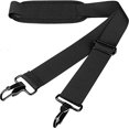 thumbnail image 1 of Correa de hombro reemplazo ajustable universal nailon con almohadilla para y ganchos metálicos resistentes -Longitud larga mochilas laptop cámara maletines viaje, 1 of 3