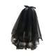 thumbnail image 4 of Velo de encaje negro, velo de malla simple para mujer, velo de novia para vestido de despedida de soltera con decoración de lazo con clip, 4 of 9