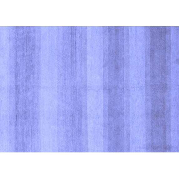 Ahgly Company Machine Washable Indoor Rectangle Abstract Blue Modern Area Rugs, 6' x 9'