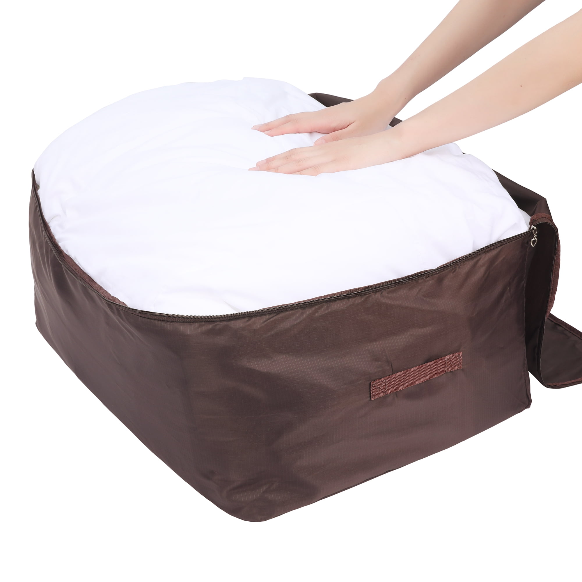 Unique Bargains 1 Pack Clothes Storage Bags Moving Bags Coffee 23*15.5*8.5in
