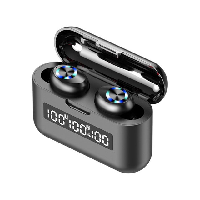 Auriculares con control táctil Auriculares con pantalla de batería Auriculares BT 5.0 Auri Carevas Auriculares