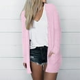 thumbnail image 6 of jtjvou Cardigan Sweaters for Women Trendy 2025 Long Sleeve V Neck Open Front Duster Cardigans Lightweight Fall Comfy Pink XXL, 6 of 6