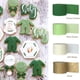 thumbnail image 2 of KAKOWELY 12 rollos de serpentinas de papel crepé verde, suaves, duraderas, fáciles de atar y fijar, ideales para decoraciones de fiestas, bodas, baby showers, ideales para envolver regalos., 2 of 4