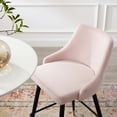 thumbnail image 4 of Bar Stool Chair Barstool, Velvet, Pink, Modern Contemporary Urban Design, Bar Pub Cafe Bistro Hotel Restaurant Hospitality, 4 of 8