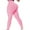 1# pink, variant on Women High Waist Yoga Pants Tummy Control Stretchy Workout Butt Lift Booty scrunch Textured Tights Anti Cellulite Leggings