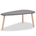thumbnail image 5 of vidaXL 2-Pieces Indoor Coffee Table Set – Solid Pinewood, Black, 5 of 5