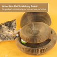 thumbnail image 2 of Magic Organ Cat Scratching Board, Magic Organ Cat Scratcher, Foldable Cat Scratch Board Toy with Bell for Indoor Cats, Durable Cardboard Design for Indoor Cats, Cat Toy Round Accordion (A* 1 Set), 2 of 6
