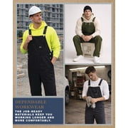Bass Creek Outfitters Mens Overalls - Insulated Bib Overalls for Men Duck Canvas Mens Jumpsuit Bibs