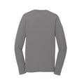 thumbnail image 6 of Port & Company Long Sleeve Performance Blend Tee-XL (Medium Grey), 6 of 6