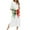 White, variant on FAWUUDO Nightgown House Dress Zip up Robes for Women Long Lounge Dress House Coat Women