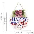 thumbnail image 2 of Independence Day Hanging Door Sign,Memorial Day Decorations,Wooden Decorations for Wall Front Porch Outdoor Farmhouse, 2 of 4