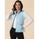 thumbnail image 2 of Día de San Patricio Chaleco Acolchado Ligero Con Cremallera Y Cuello Alto Para Mujer Bebe azul S, 2 of 6