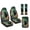 Black Cat Floral Forest, variant on Xixirimido Leather Seat Cover Front Seats Only, Universal Fit Auto Front Seat Covers for Sedan Van SUV Truck 5 Pcs Set with Seatbelt Covers & Center Console Cover, Hunting Deer Leaf Forest Camouflage