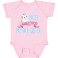 thumbnail image 3 of Inktastic Most Magical Middle Sister- cute unicorn Girls Baby Bodysuit, 3 of 5
