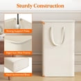 thumbnail image 4 of Cesto de ropa Lifewit, 65 L, delgado, con tapa, blanco, 1 paquete, 4 of 9