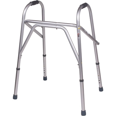 Carex Rigid Lightweight Sturdy Aluminum Bariatric Walker, for Adults, Silver, 300 lb Capacity, 1 Ct