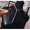 thumbnail image 3 of Collier Ras du Cou Chaîne Antidérapante pour Femmes Hommes Acier Inoxydable Chaîne Cubaine Colliers en Forme de Y Collier Punk Rock Collier Réglable Lariat Y Colliers de Bal Bijoux, 3 of 4