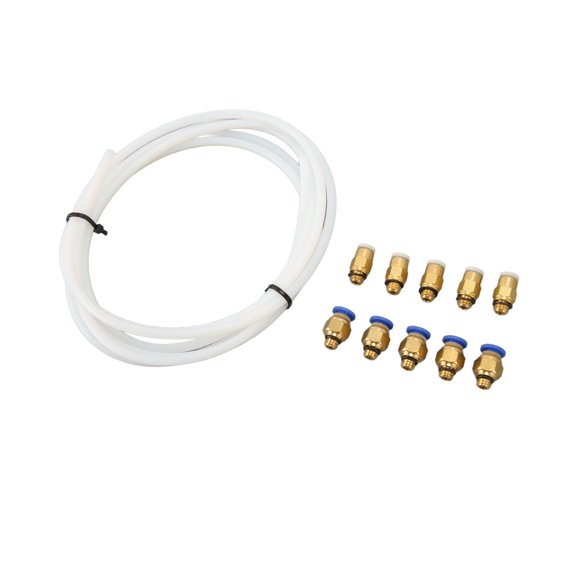 Ptfe Tubing Set§ptfe Tubing With Pc4 M6 Kjh04 M6 Pneumatic Fittings§ptfe Tubing 1.75mm Filament§2 Meter Ptfe Tube§ptfe Tubing For Bambu 3d Printer§ptfe Tube PTFE Tubing With
