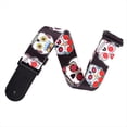 thumbnail image 2 of Skull Leather Nylon Fluorescent Print Folk Guitar Strap,A, 2 of 6