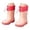Pink, variant on Kids Rain Boots Lightweight Outdoor Boots For Girls