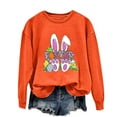 thumbnail image 5 of EGNMCR Easter T-Shirts Imprimés pour Femmes T-Shirts Graphiques pour Femmes T-Shirts pour Femmes T-Shirts à Col Rond Easter Imprimés à Manches Longues Chandails en Molleton T-Shirt pour Femmes, 5 of 5