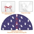 thumbnail image 4 of Pofeuu Astronaut Rabbit Print Christmas Tree Skirt, Merry Christmas Skirt Xmas Tree Ornaments for Xmas Holiday Party Decorations-30", 4 of 7