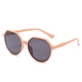 thumbnail image 2 of Miorin Under $5 Oval Fashion Sunglasses For Women Trendy Classic Shades Protection Pink Frame Black Lens Sunglasses, 2 of 2