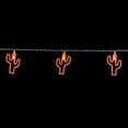 thumbnail image 5 of Northlight LED Cactus Patio Light Set - Orange - 4' Clear Wire - 10ct, 5 of 7