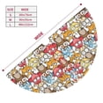 thumbnail image 2 of KLL 30" Christmas Tree Skirt Cartoon Owls 1 Xmas Tree Skirts Mat for New Year Xmas Holiday Party Indoor Outdoor Home Decoration, 2 of 5