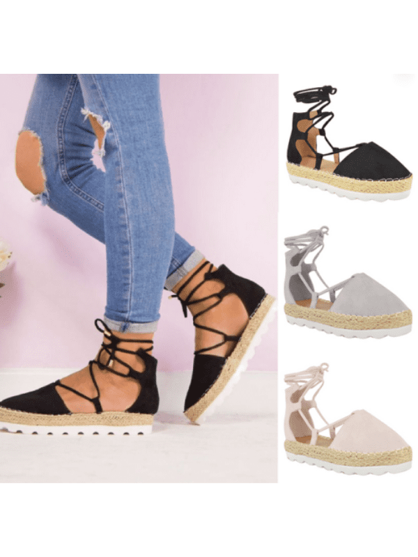 strappy espadrille sandals