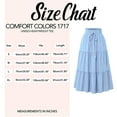 thumbnail image 3 of ZJXFGS Long Skirts for Women Summer Flared Skirts For Women Floral Maxi Skirt For Women Comfy Tiered Elastic High Waisted Skirts A Line Flowy Swing Skirt Petite Midi skirt Gray L, 3 of 7